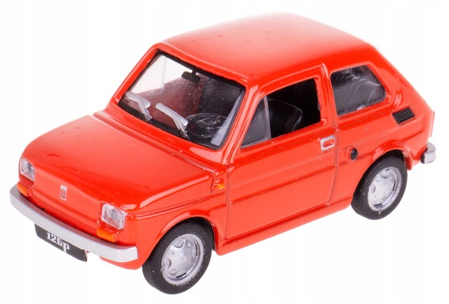 FIAT 126p RED 143 POLISH MALUCH CLASSIC DIE CAST METAL