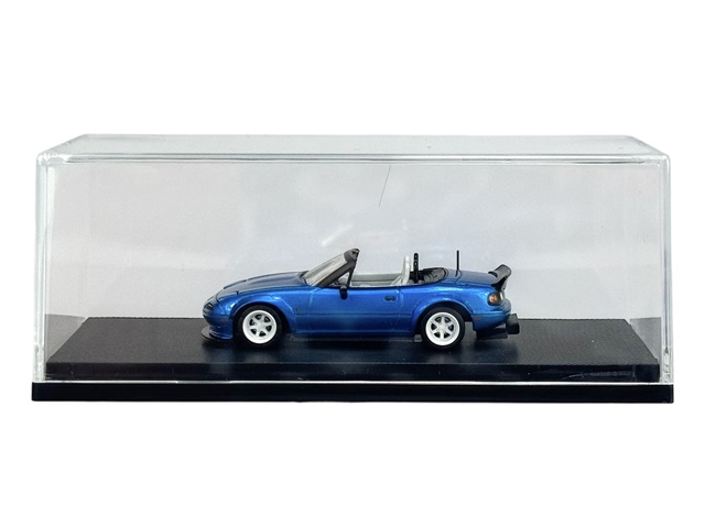 MICRO TURBO CUSTOM MAZDA MX-5 MIATA BLUE 1:64 DIE CAST METAL MODEL