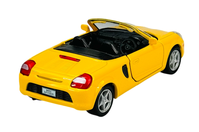 WELLY TOYOTA MR2 SPYDER YELLOW 1:34 42326 NEW METAL DIE CAST MODEL