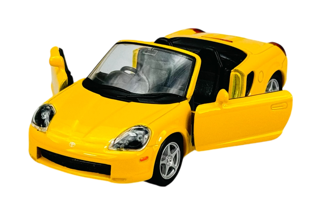 WELLY TOYOTA MR2 SPYDER YELLOW 1:34 42326 NEW METAL DIE CAST MODEL