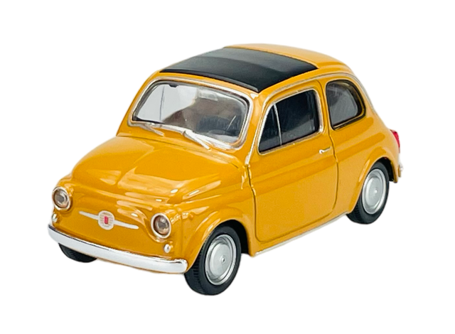 WELLY FIAT NUOVA 500 YELLOW 1:43 DIE CAST METAL MODEL NEW IN