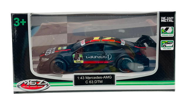 MSZ Mercedes-AMG C 63 DTM BLACK 1:43 DIE CAST METAL MODEL