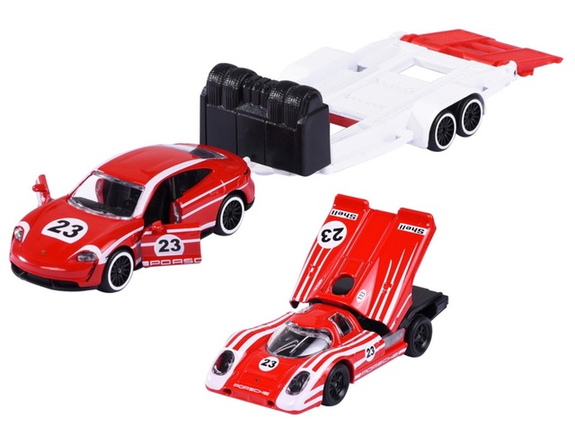 Majorette ポルシェ Taycan Turbo S & 917 MAJORETTE 2-PACK PORSCHE TAYCAN TURBO S + 917 1:64 DIE CAST