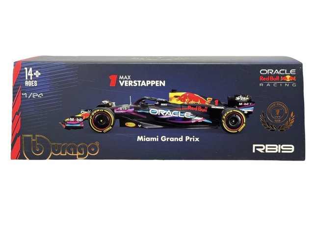 Bburago burago 1/24 RED BULL F1 RB19 GP Miami USA 2023