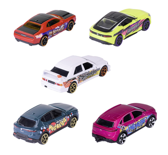 MAJORETTE LIMITED EDITION GRAFFITI SET OF 5pcs 1:64 DIE CAST