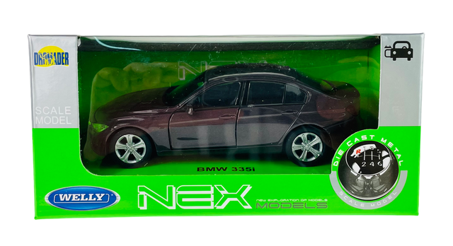 WELLY BMW 335i F30 3 SERIES PURPLE 1:34 DIE CAST METAL MODEL NEW