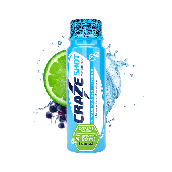6pak Craze Shot 80ml pomarańcz