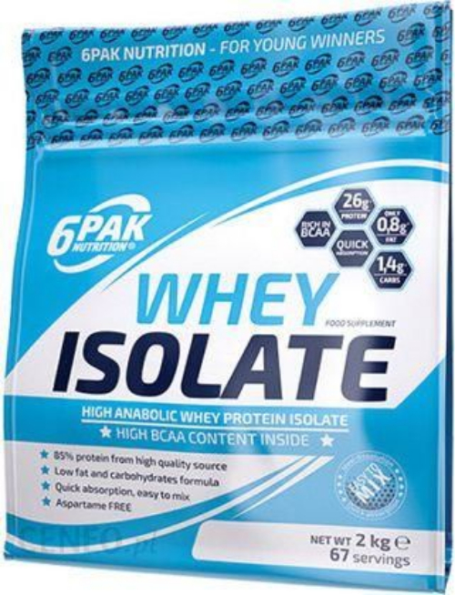 6PAK Whey isolate 700g biała czekolada