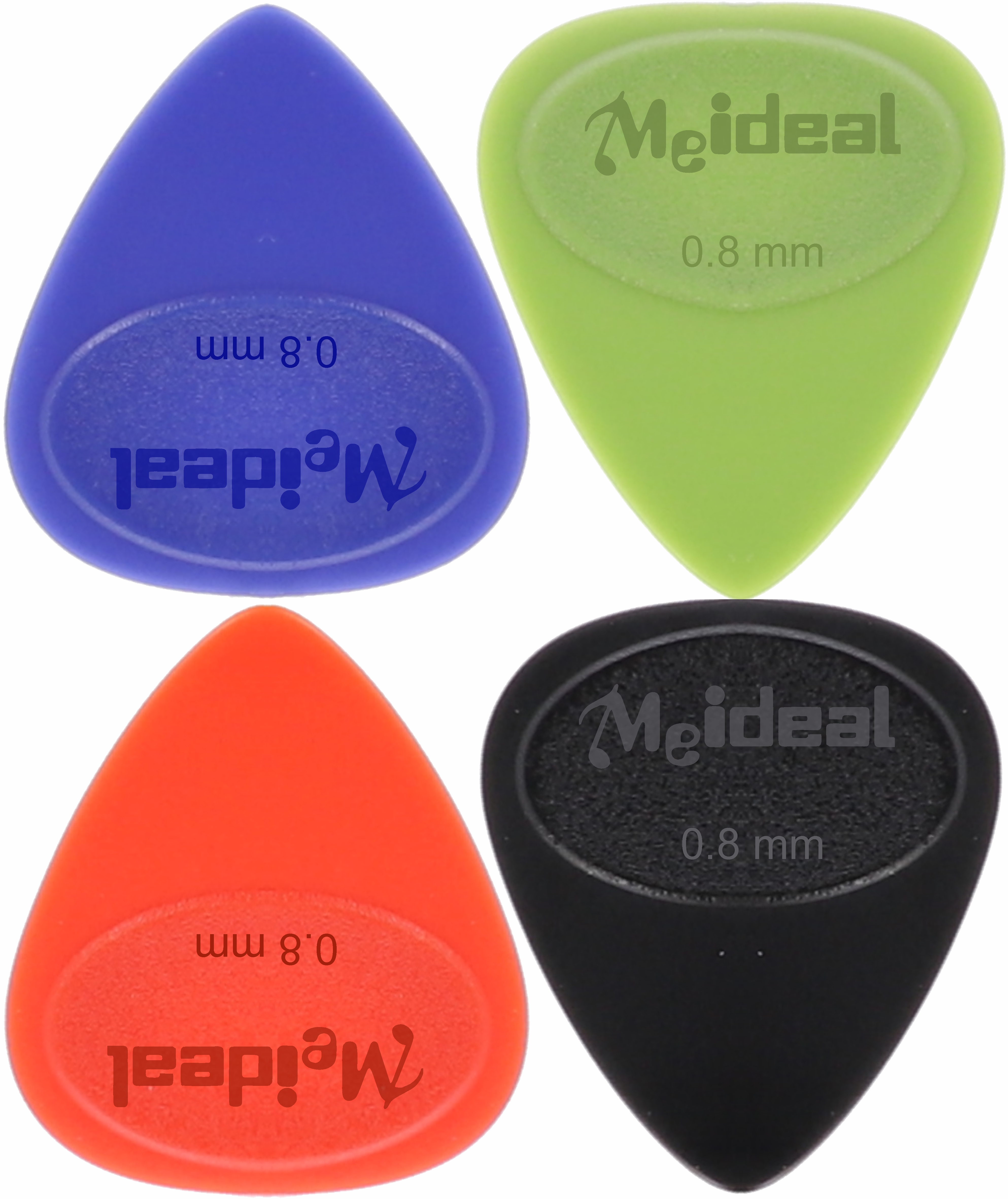 Kostka piórko Meideal Medium 0,8 mm 4 szt ZESTAW