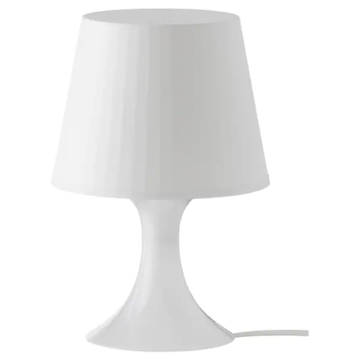 Lampa na stół Lampan lampka nocna biała IKEA