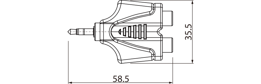 Redukcja adapter przejściówka RCA mini Jack 3,5 mm RPAN350