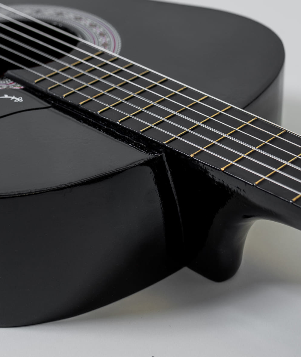 Gitara klasyczna 3/4 7/8 Black Czarna od 12 lat dla dzieci i dorosłych