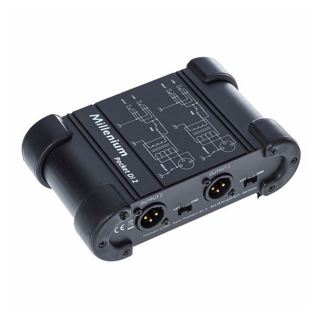 Pasywny 2-kanałowy moduł DI Box Dual/Mono Millenium Pocket DI 2