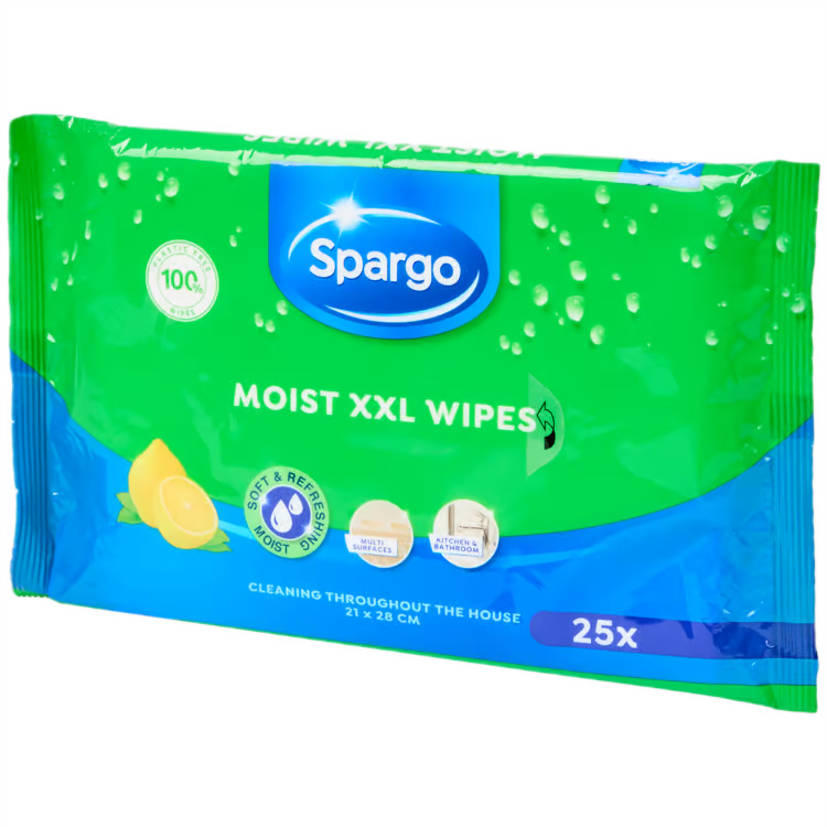 Wilgotne ścierki ściereczki do czyszczenia XXL Spargo 25szt