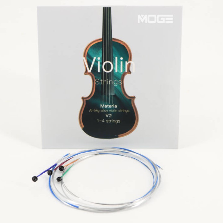 Struny do skrzypiec 3/4 stop aluminium i magnezu MOGE V2 Komplet