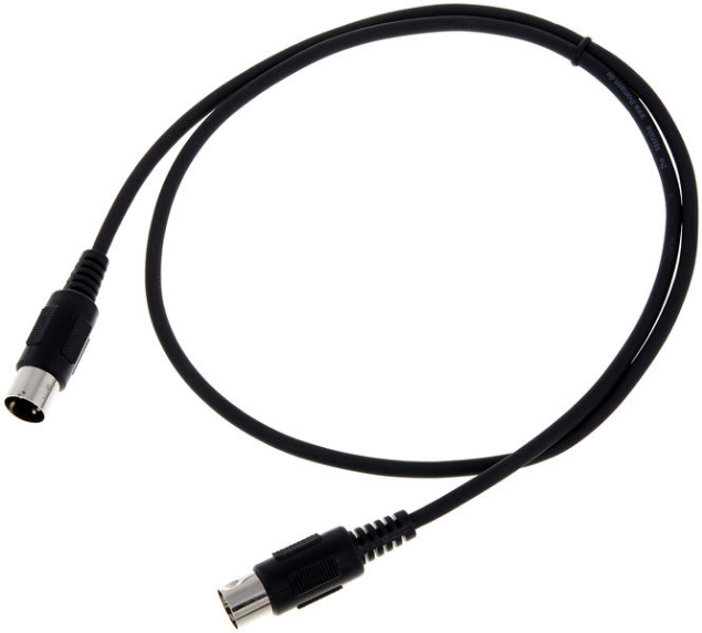 Kabel przewód audio sygnałowy MIDI DIN 5 pin 1 m the sssnake SK366-1-BLK