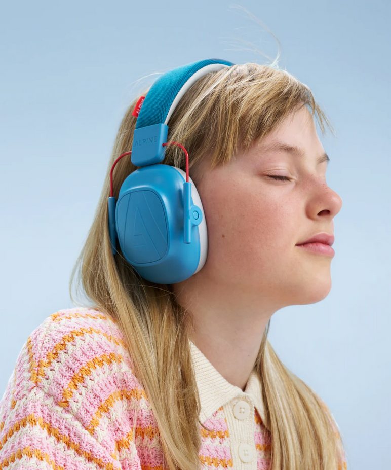 Słuchawki ochronne nauszniki dla dzieci 5-16 lat Alpine Muffy Kids 25 dB CE Niebieskie