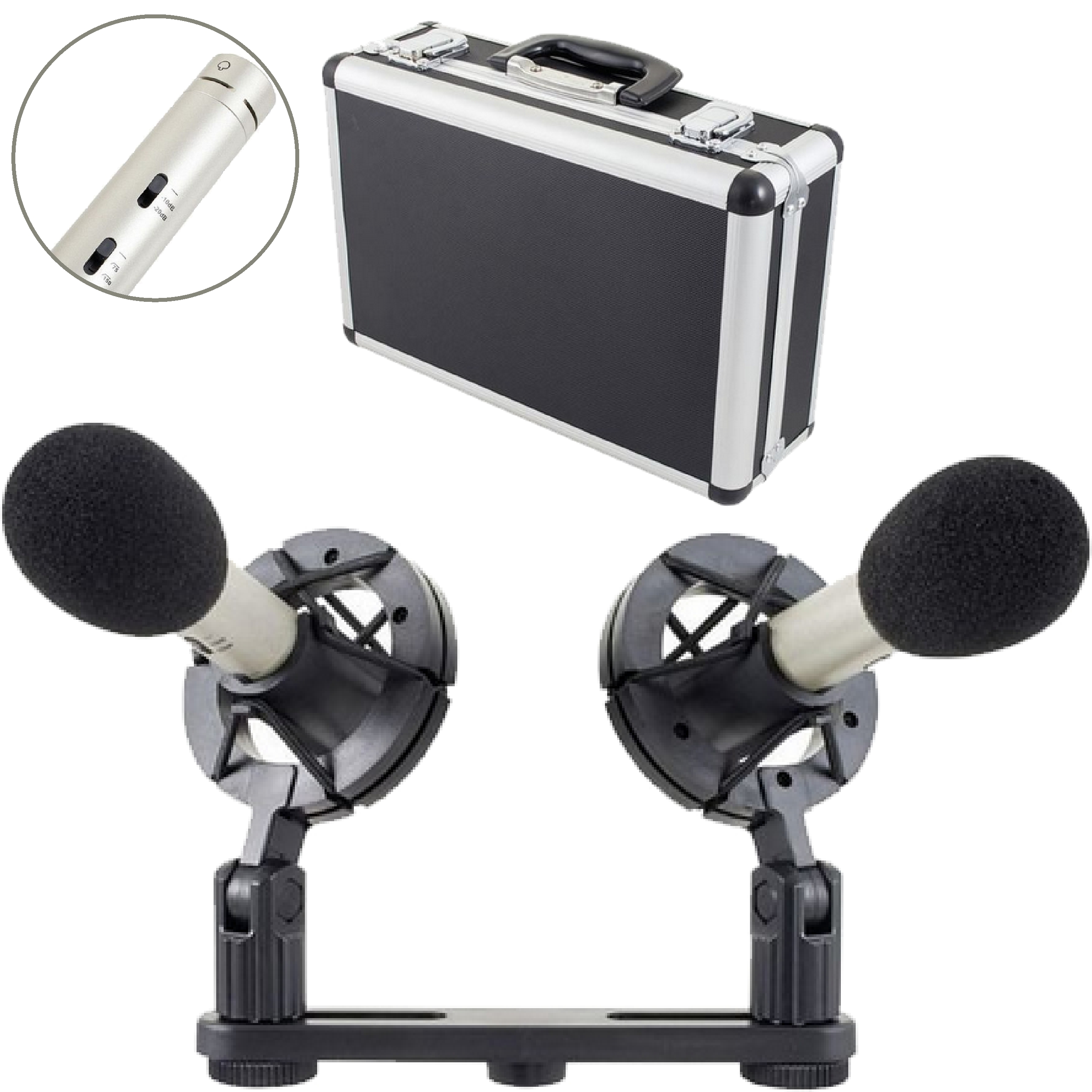 Mikrofon kondensatorowy pojemnościowy overhead the t.bone EM 700 Set 2 szt.