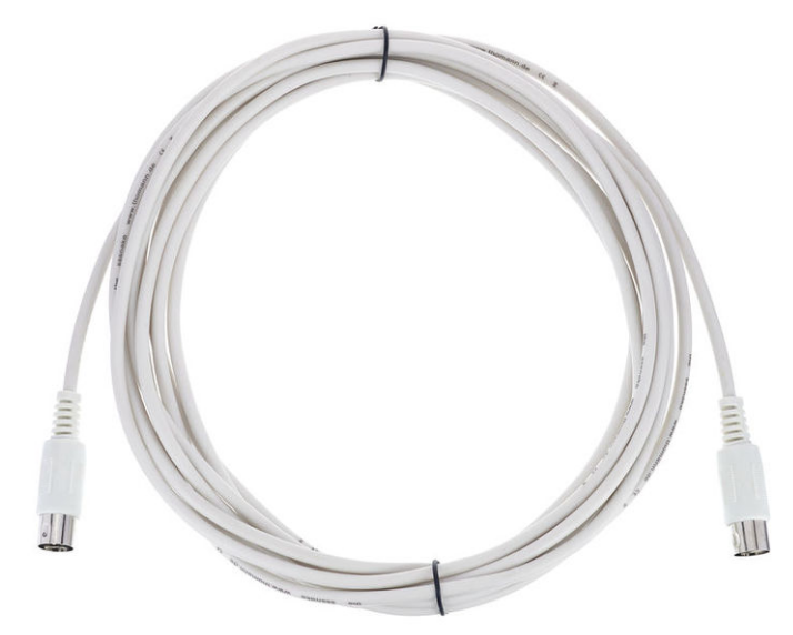 Kabel przewód audio sygnałowy MIDI DIN 5 pin 6 m the sssnake SK366-6-WH