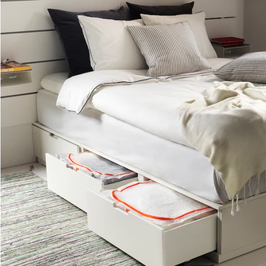 Pojemnik na ubrania pościel IKEA torba 55x49x19cm