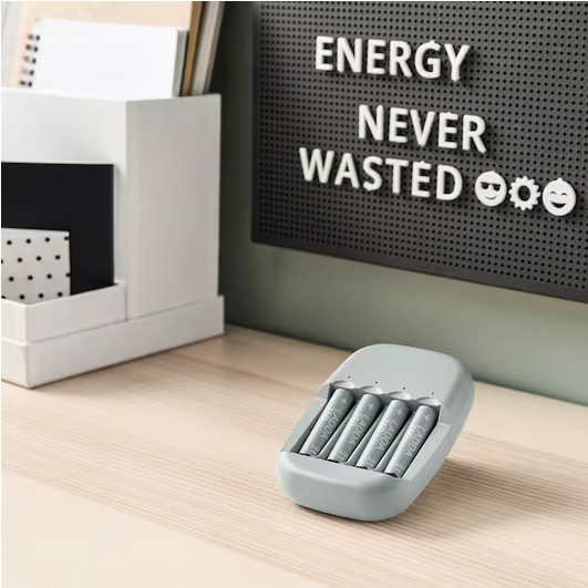 Cienkie paluszki akumulatorki baterie IKEA LADDA AAA R3 750mAH 16 szt.