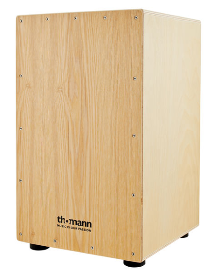 Cajon Thomann CAS-100 z werblem klon wierzba Jasny Brąz + pokrowiec