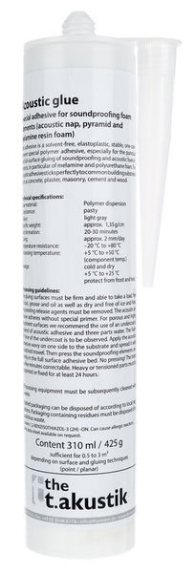 Klej do gąbek pianek paneli akustycznych rzadki the t.akustik