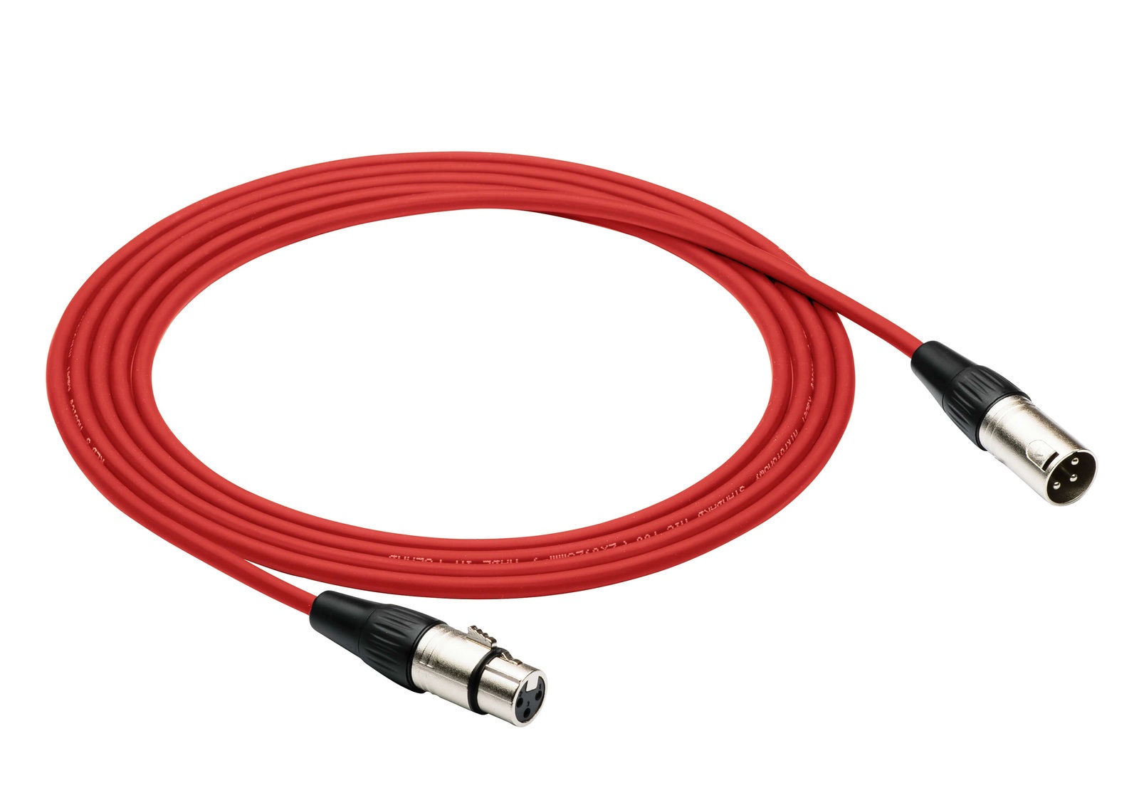 Kabel przewód mikrofonowy XLR XLR 8 m 0,23mm czerwony Red's Music MC0180-RED PL