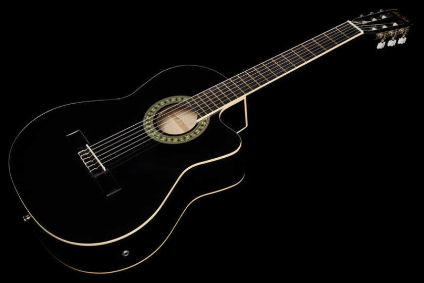 Gitara elektroklasyczna klasyczna 4/4 Czarna Harley Benton CG200CE-BK