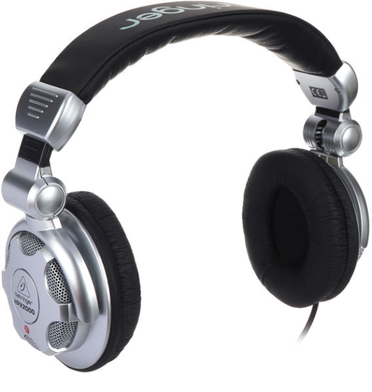 Dynamiczne słuchawki nauszne przewodowe Jack Behringer HPX2000 32 Ohm