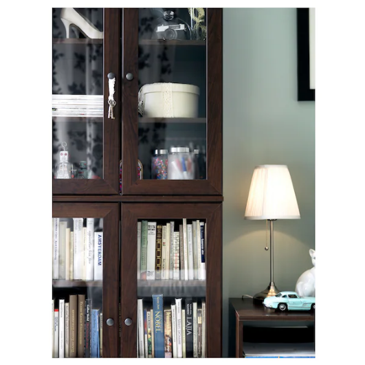 Lampa na stół Arstid lampka nocna niklowana IKEA