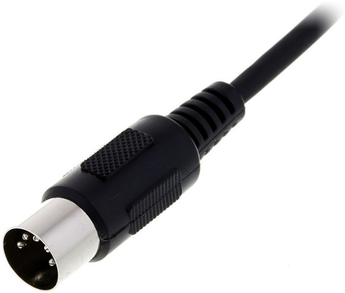 Kabel przewód audio sygnałowy MIDI DIN 5 pin 1 m the sssnake SK366-1-BLK