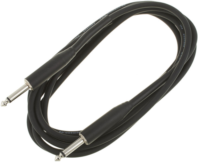 Kabel przewód instrumentalny mono JACK 6,3 mm 3 m Czarny the sssnake GKP3