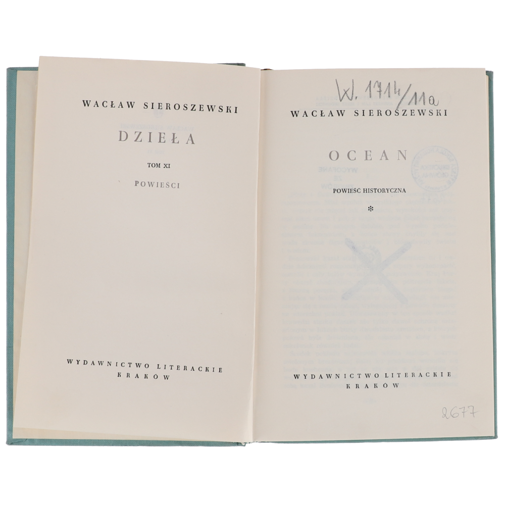 Wacław Sieroszewski Ocean Części I i II Dzieła1963