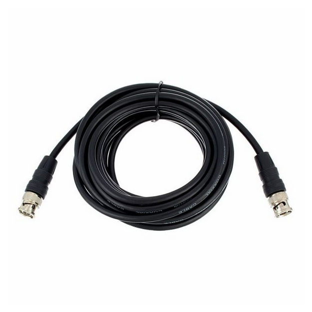 Kabel przewód antenowy BNC 5 m czarny 50 Ohm RG58 pro snake