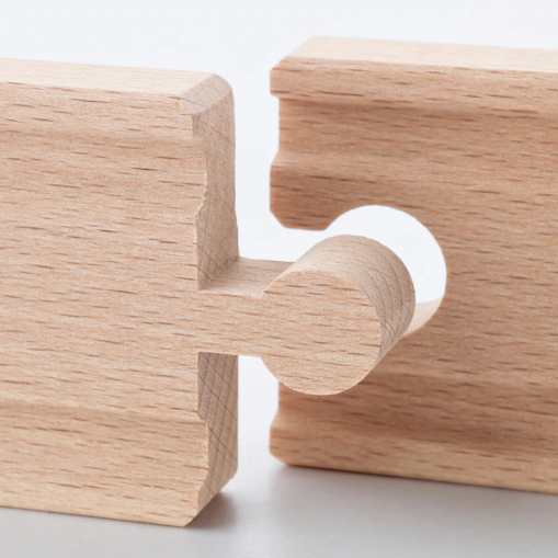 Drewniane tory szyny IKEA LILLABO 10 elementów