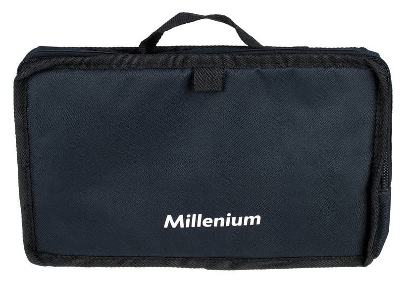 Torba etui case pokrowiec na 6 mikrofonów czarny Millenium 37x5x21 cm