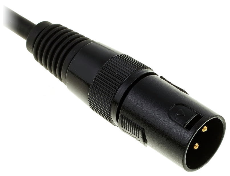 Kabel przewód DMX do świateł oświetlenia XLR XLR 5 m 110 Ohm 3 pin Czarny
