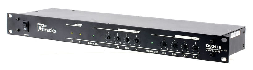 Splitter sygnału audio XLR 2:4 / 1:1 the t.racks DS2418