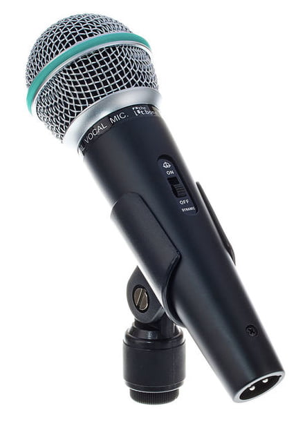 Mikrofon dynamiczny wokalny the t.bone MB85 Włącznik Uchwyt Futerał ZESTAW