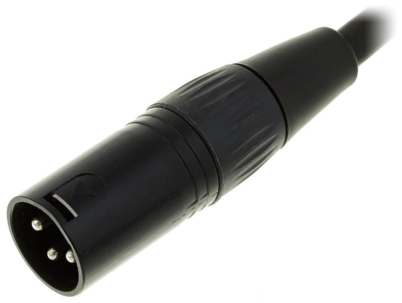 Kabel przewód mikrofonowy XLR XLR 2,5 m czarny REAN Neutrik pro snake