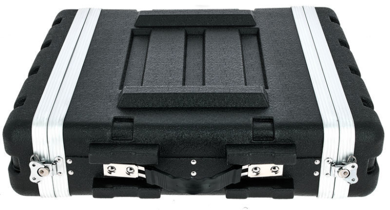 Walizka Thomann Rack Case 2U LEKKI Ściągane pokrywy przód tył 55x57,5x16 cm