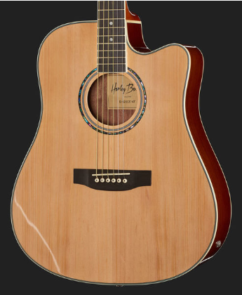 Gitara elektroakustyczna akustyczna Harley Benton D-120CE NT Jasny Brąz