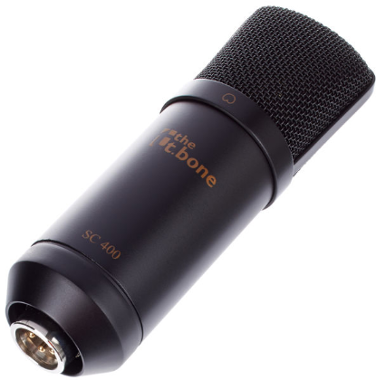 Mikrofon kondensatorowy pojemnościowy studyjny the t.bone SC 400 ZESTAW
