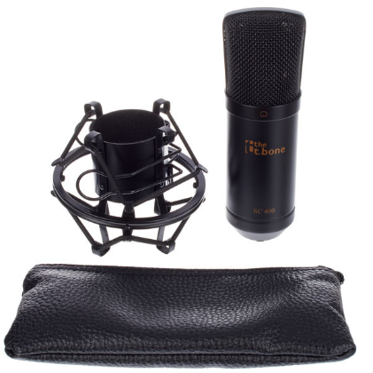 Mikrofon kondensatorowy pojemnościowy studyjny the t.bone SC 400 ZESTAW