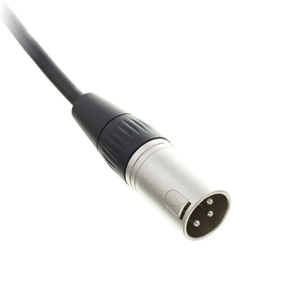 Kabel przewód DMX do świateł oświetlenia XLR XLR 10 m 110 Ohm 3 pin Czarny