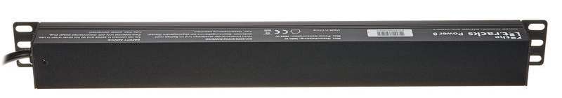 Listwa Zasilająca the t.racks Power 8 RACK 1U 8 gniazd 2m włącznik