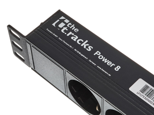 Listwa Zasilająca the t.racks Power 8 RACK 1U 8 gniazd 2m włącznik