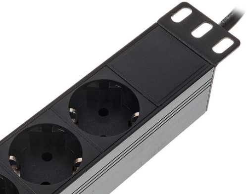 Listwa Zasilająca the t.racks Power 8 RACK 1U 8 gniazd 2m włącznik