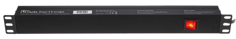 Listwa Zasilająca the t.racks Power 8 S RACK 1U 8 gniazd z tyłu 2m włącznik